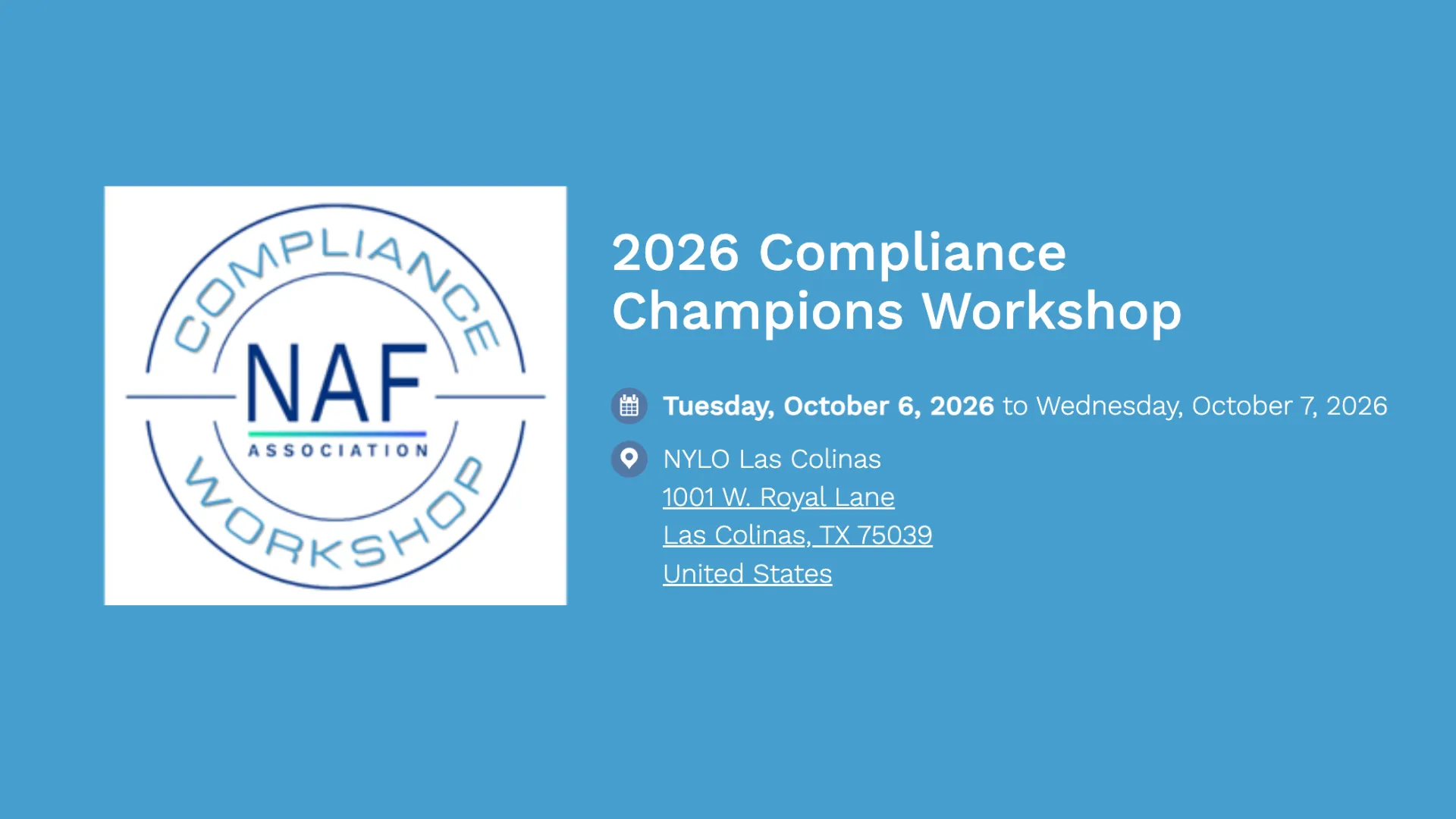 2026 Compliance Champions Workshop