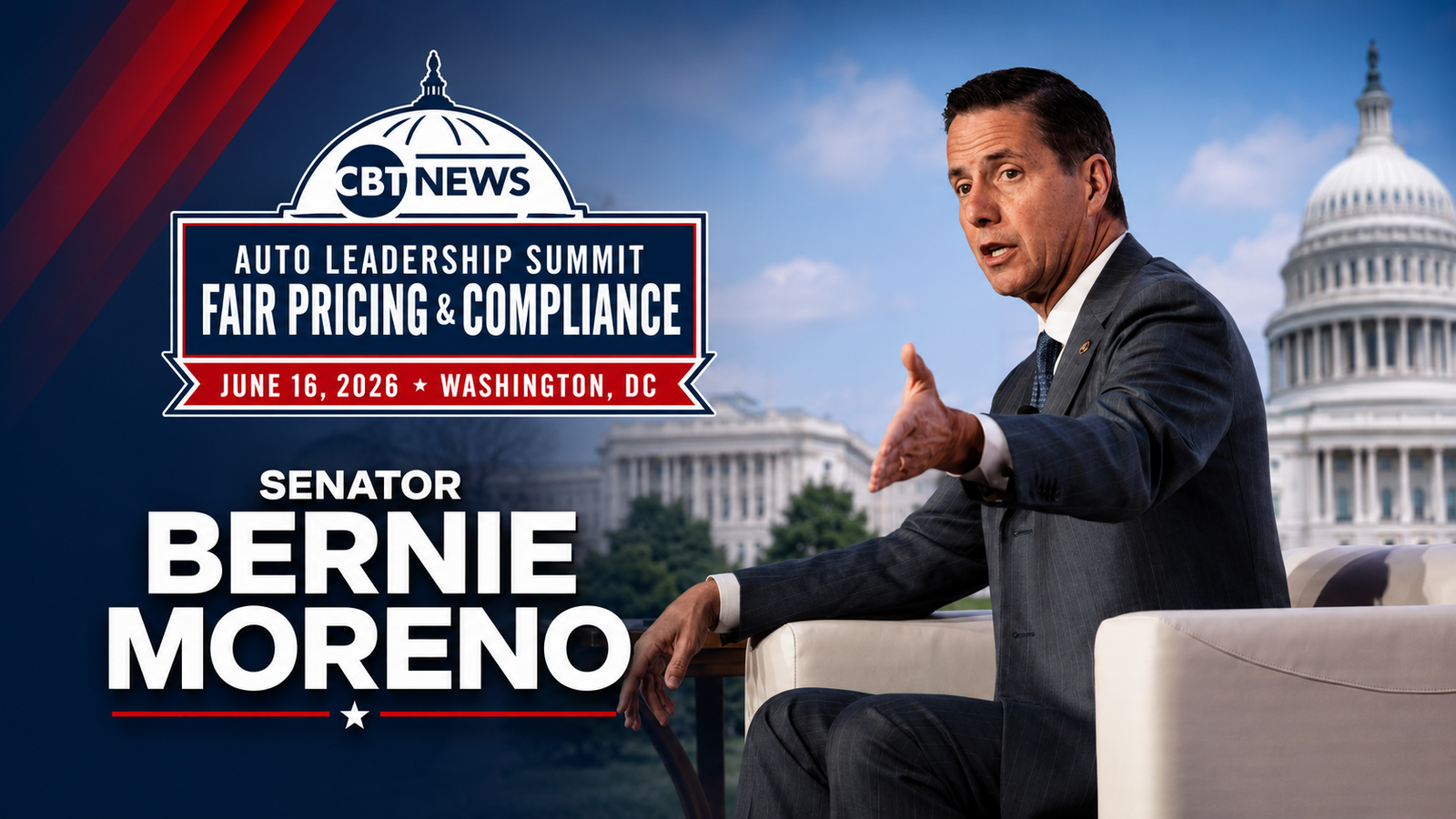 Senator Bernie Moreno at the CBT News Auto Leadership Summit 2026