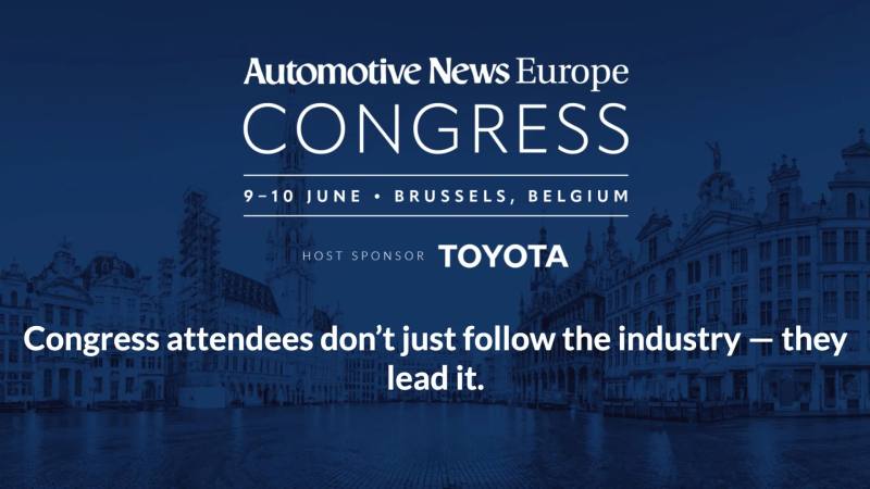 Automotive News Congress Europe 2026 — Brussels, Jun 9 – 10, 2026