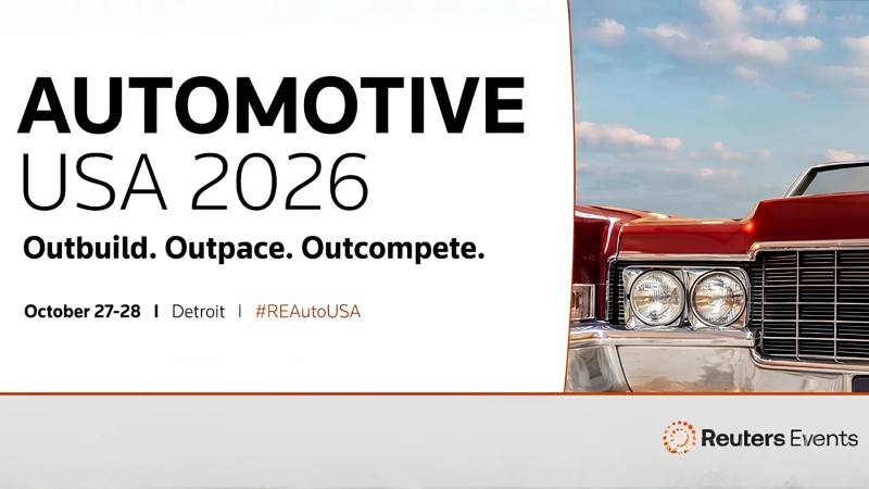 Reuters Automotive USA 2026 — Detroit, MI, Oct 27 – 28, 2026