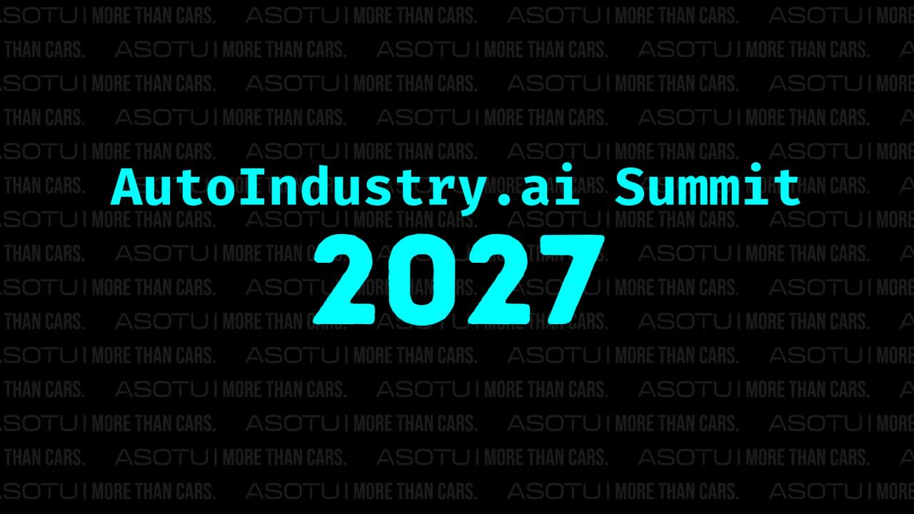 AutoIndustry.ai Summit 2027 — Hanover, MD, May 11, 2027